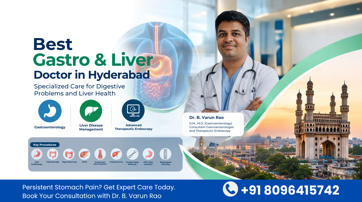Best Gastro & Liver Doctor in Hyderabad, Dr. B. Varun Rao